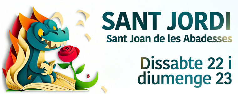 Un Sant Jordi amb llibres, roses, música i foc