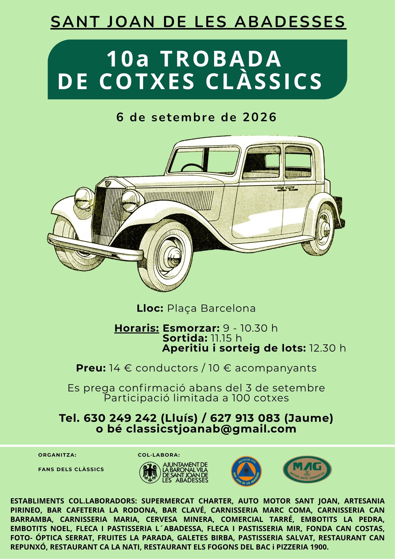 CARTELL COTXES CLÀSSICS