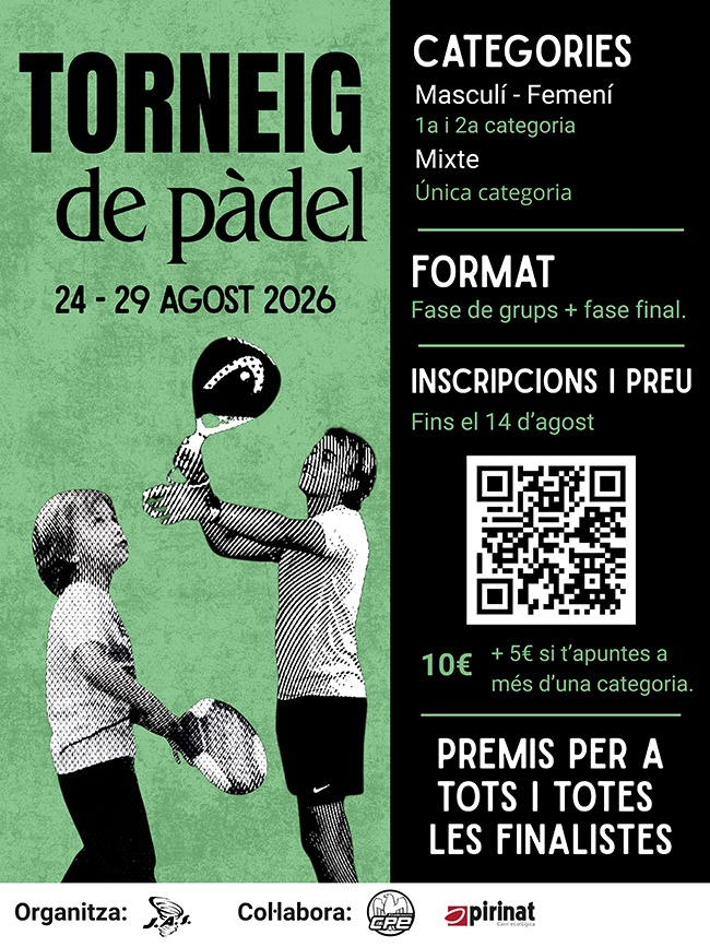 cartell torneig padel agenda
