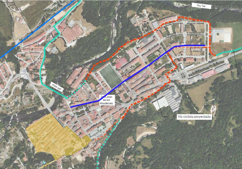 Sant Joan de les Abadesses impulsa una via ciclista que connecta barris i equipaments municipals